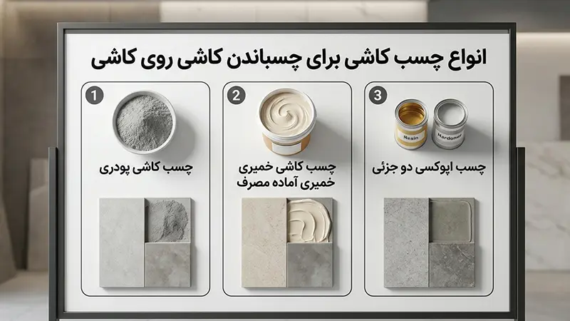 بهترین چسب برای چسباندن کاشی روی کاشی