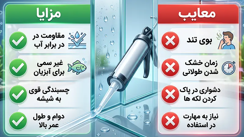 معرفی چسب آکواریوم