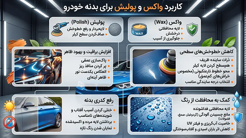 کاربرد واکس و پولیش