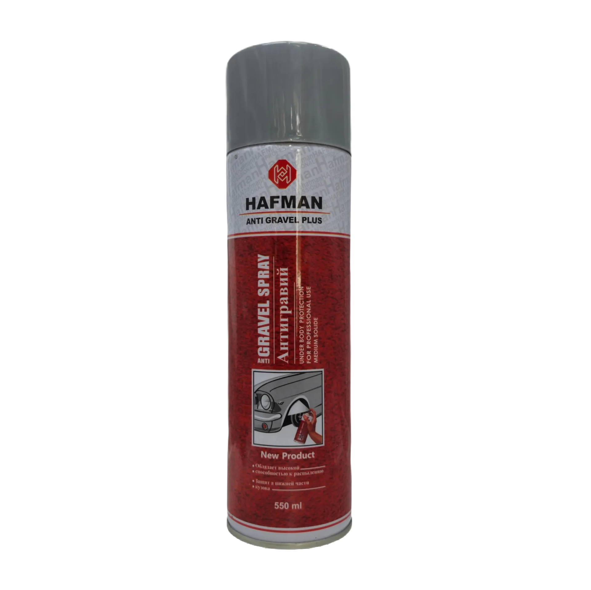 خرید اسپری موم خودرو هافمن مدل آنتی گریول (Hafman Anti Gravel) رنگ طوسی