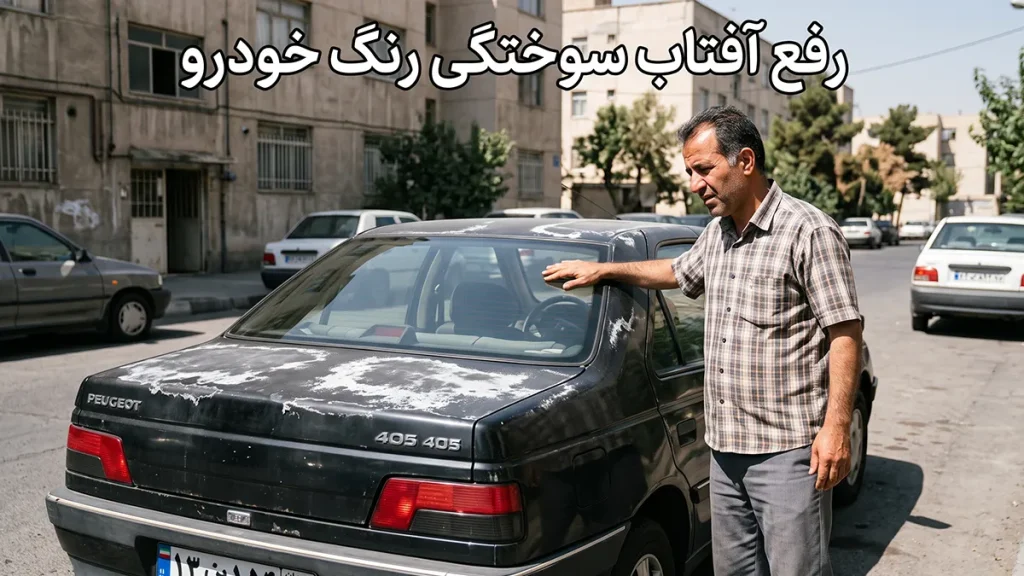 رفع آفتاب سوختگی رنگ خودرو