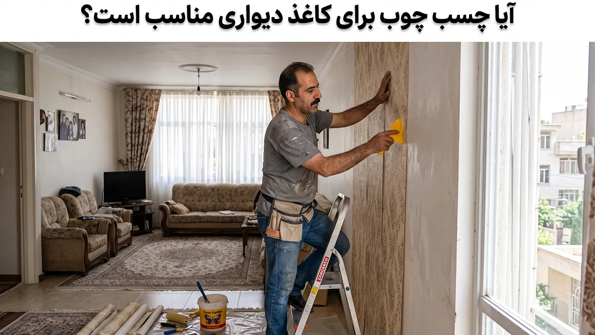 آیا چسب چوب برای کاغذ دیواری مناسب است؟