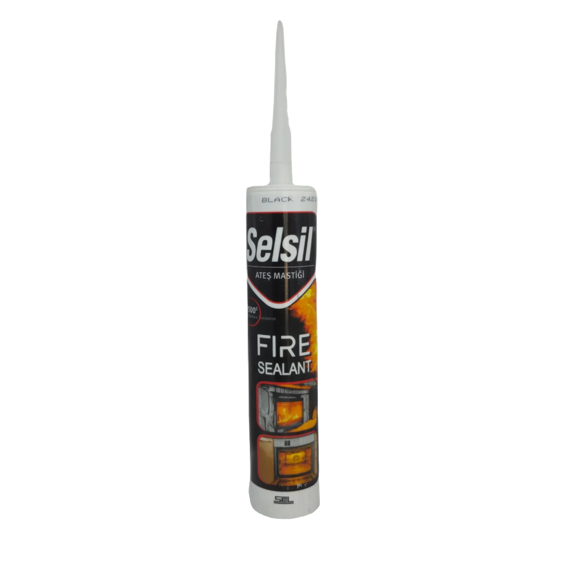 خرید چسب سیلیکون کوره مشکی سلسیل (SELSIL FIRE SEALANT)