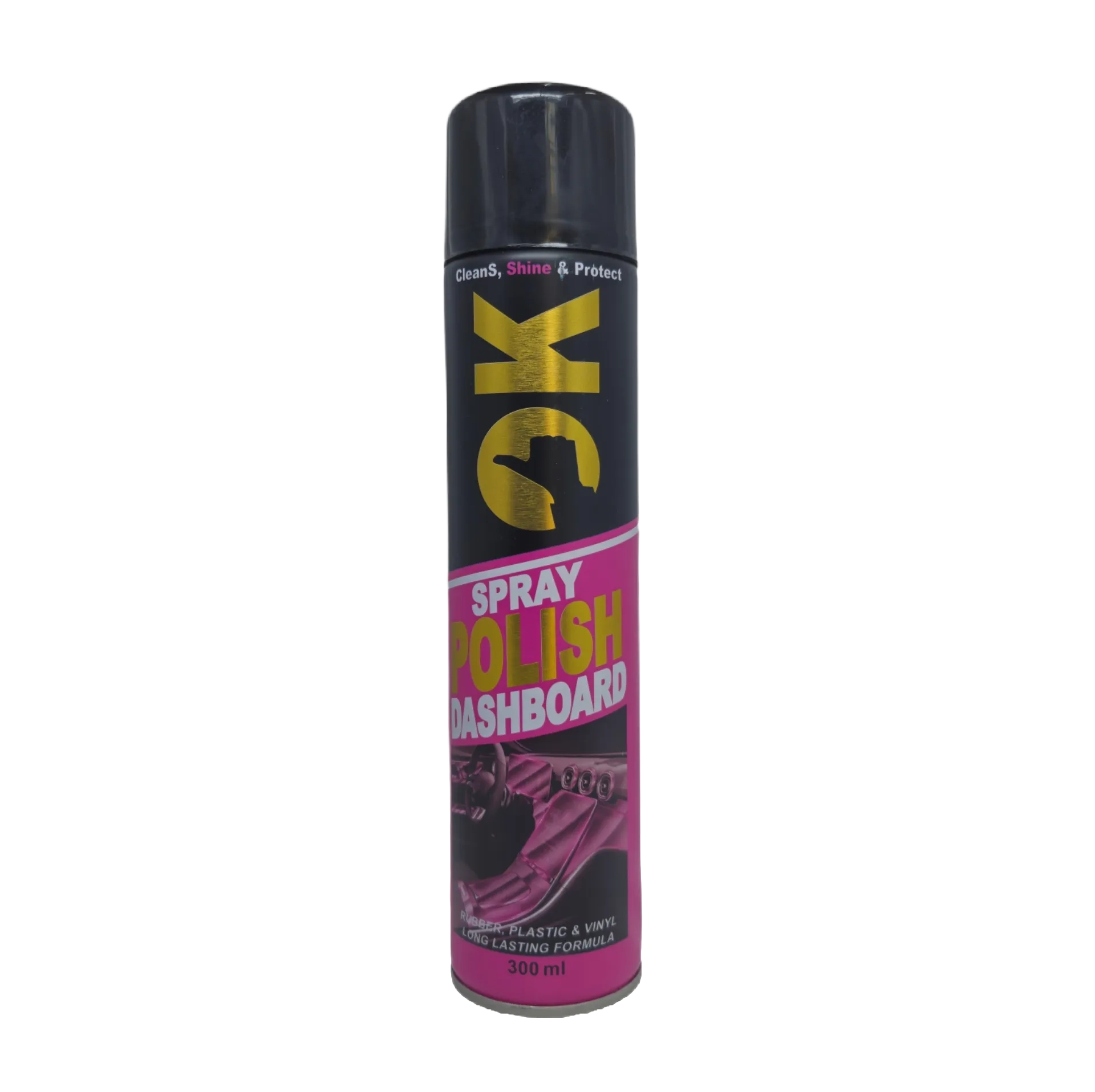 خرید اسپری واکس داشبورد عطری اوکی مدل صورتی Spray Polish Dashboard